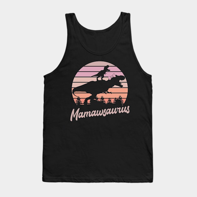 Mamawsaurus T-Rex Dinosaur Tank Top by ryanjaycruz